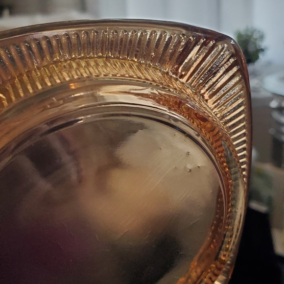 ✨️Vintage - Ashtray - Gold Iridescent - Carnival glass  4 " - Picture 4 of 5